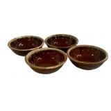 4 Hull Pottery Bowls - 6.5' Round