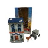 Dickensville 'Bank' w/ Horse & Carriage w/ Box