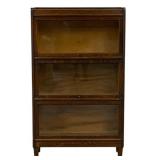 Weis Oak Barrister 3 Stack Bookcase