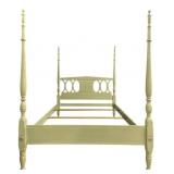 Vintage Full Size Painted Poster Bed