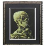 Skeleton Smoking Cigarette by Vincent Van Gogh