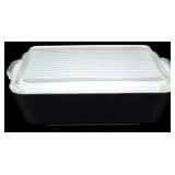 Pyrex 1.5Qt. Black Casserole w/ Lid 3'x7'x10'