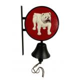 Cast Iron Bulldog Bell 14"x10"x5.5"