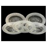 5 Pc Set Anchor Hocking "Miss America" Platters