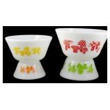 Vtg Federal 4pc Mushroom Bowl Set 4'x8'