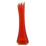 MCM L.E. Smith Amberina 12.5' Swung Vase