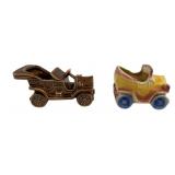 2 Old Timey Jalopies Planters - 6.5 x 3.5 x 3.5