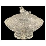 Hofbauer 'The Byrdes' Crystal Lidded Candy Dish