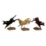 Breyer 3 Pc PBR Collectibulls - 5 x 5 x 2