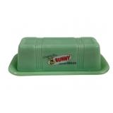 Jadeite Bunny Bread Butter Dish