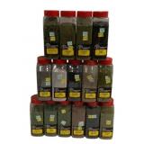15 Pc Woodland Scenics Turf & Ballast Lot