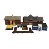 Lot HO Scale Model Railroad Buildings