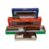 5pc Lot HO Scale Train Cars in Boxes