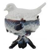 Westmoreland Hen on Nest Purple Slag Glass