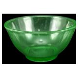 Vtg Uranium Depression Glass Bowl