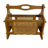 Oak and Cane Magazine Rack 16'x16'x8'
