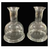 Pair Glass Vases - 8' Tall