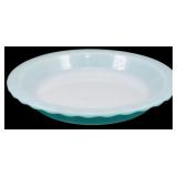 Pyrex Blue Ruffled Pie Plate 2'x11'
