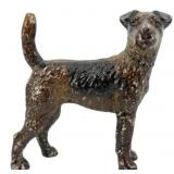 Cast Iron Terrier Dog Figure 8.5'x7.5'x3.5'