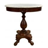Victorian Marble Top Side Table 25'x17'x23'