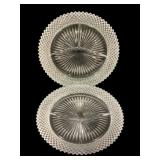 2 Anchor Hocking 'Miss America' Plates