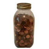 Jar of Pennies 10"