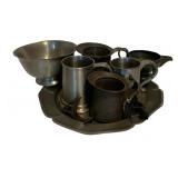 Lot of Assorted Pewter Items & more