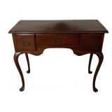 Queen Anne Style Mahogany Console Table