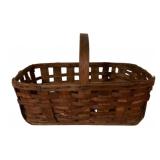Antique Woven Splint Gathering Basket