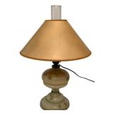 Vintage Electrified Oil Lamp w/Shade