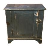 Rustic Painted Wood Cabinet - 27.5 x 25 x 11