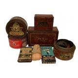 Lot of Vintage Tobacco Tins and Boxes