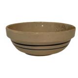 Stoneware Mixing Bowl w/ Blue Stripes 4"x9"