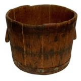 Antique Wooden Bucket w/ Metal Band