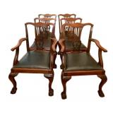 10 Chippendale Style Dining Chairs