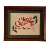 Framed Needlepoint 8.5"x10"