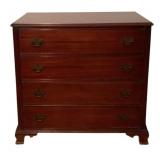 4-Drawer Mahogany Dresser 35.5"x18"x35.5"