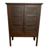 Antique Punched Tin Pie Safe 58.5"x42"x16"