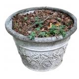 Resin/Plaster Planter w/ Grape Motif