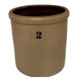 2 Gallon Stoneware Crock 10"x9"