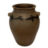Antique Stoneware Crock #3 w/ Cobalt Swag