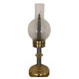 Vintage Brass/Glass Candleholder - 15" Tall