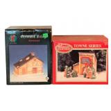 2 Pc Lighted Christmas Houses - In Boxes
