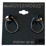 Silverworks Sterling Silver Pierced Earrings