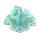 Fenton Mint Green Hobnail Epergne