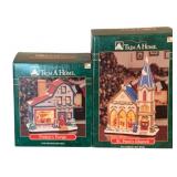 2 Pc Trim-A-Home Lighted Houses - In Box