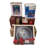 Assorted Christmas Items in Boxes