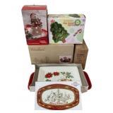 Assorted Christmas Items in Boxes