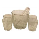 Princess House Heritage Crystal Ice Bucket Set
