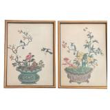 2 Framed Prints in faux Bamboo Frames - 12 x 16